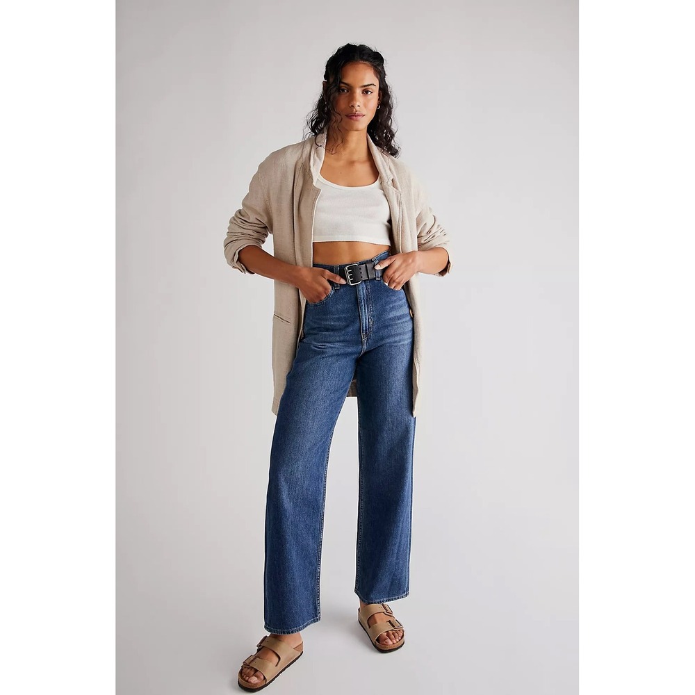 Levi's High Loose Wide Leg Jeans Medium Wash Size 29